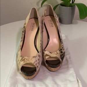 NEW - Guess by Marciano Animal Print Heels